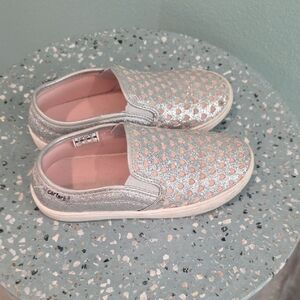 Carter's Glittery Silver Kids Sneakers